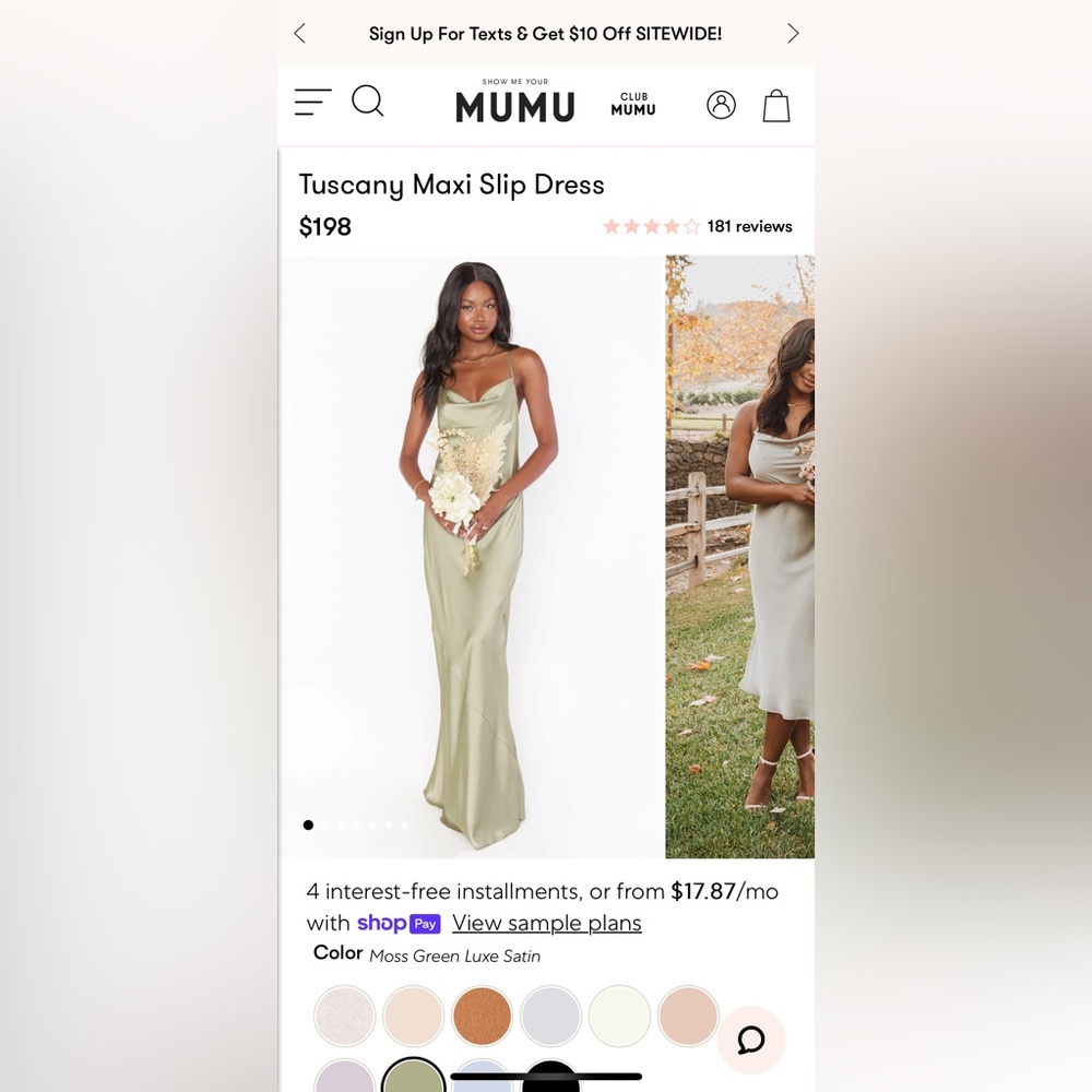 Show Me Your Mumu Tuscany Maxi Slip Dress
